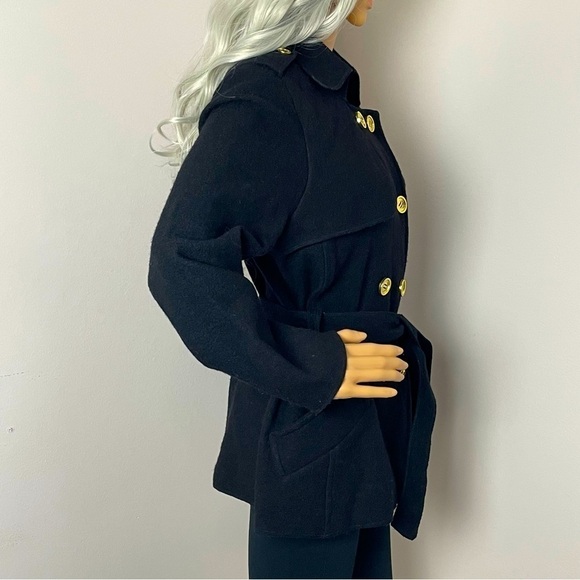 Sandro Military Style Wool Jacket – Black, Size Large - Picture 3 of 13